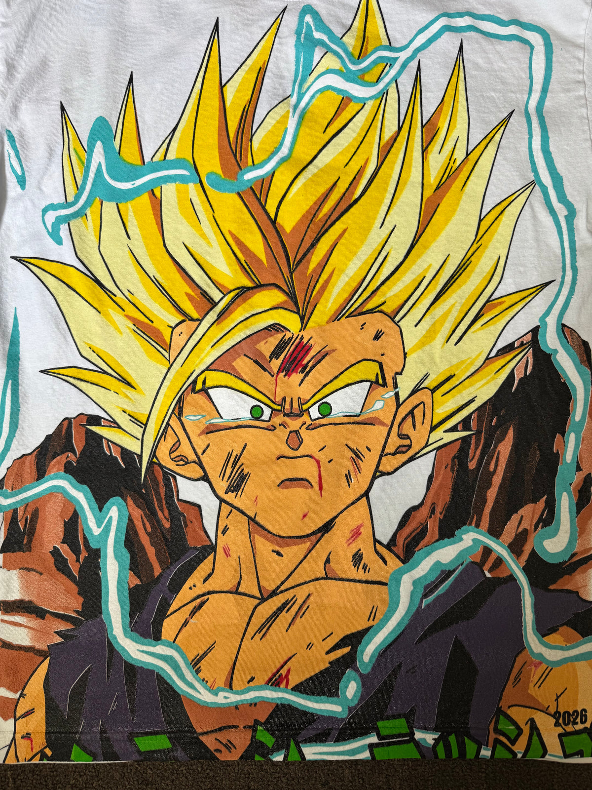 White - Cell Forms Front - Gohan Back - Shirt