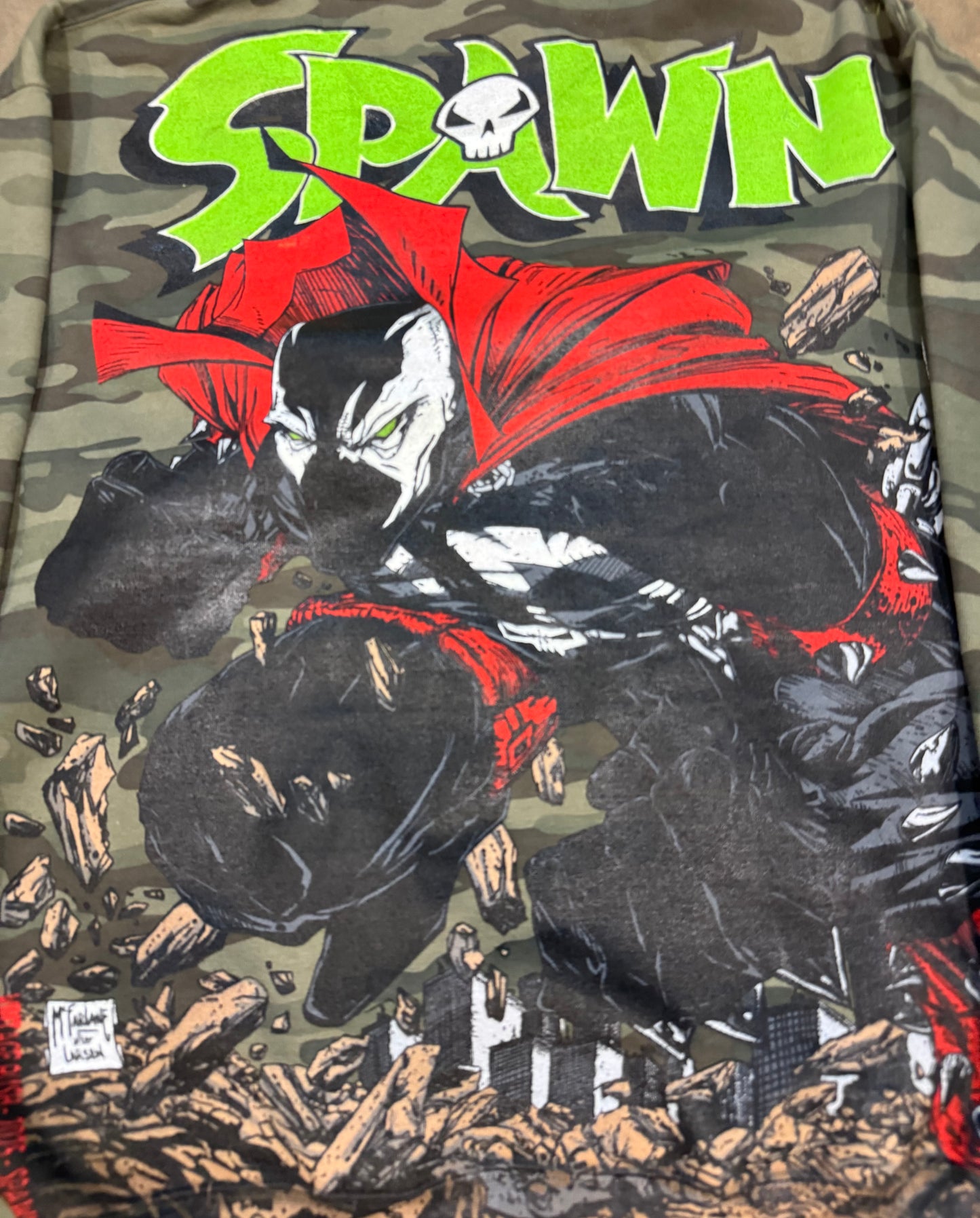 Special Edition Army HOODIE - Big Face Front & Spawn Rocks Back