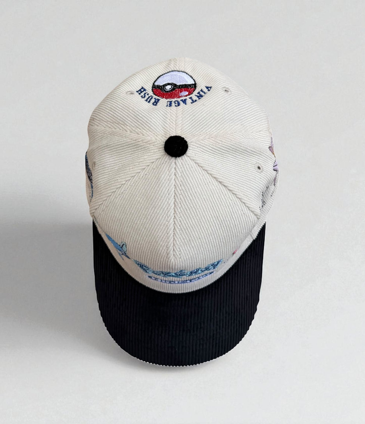 White & Black Corduroy - WATER Hat