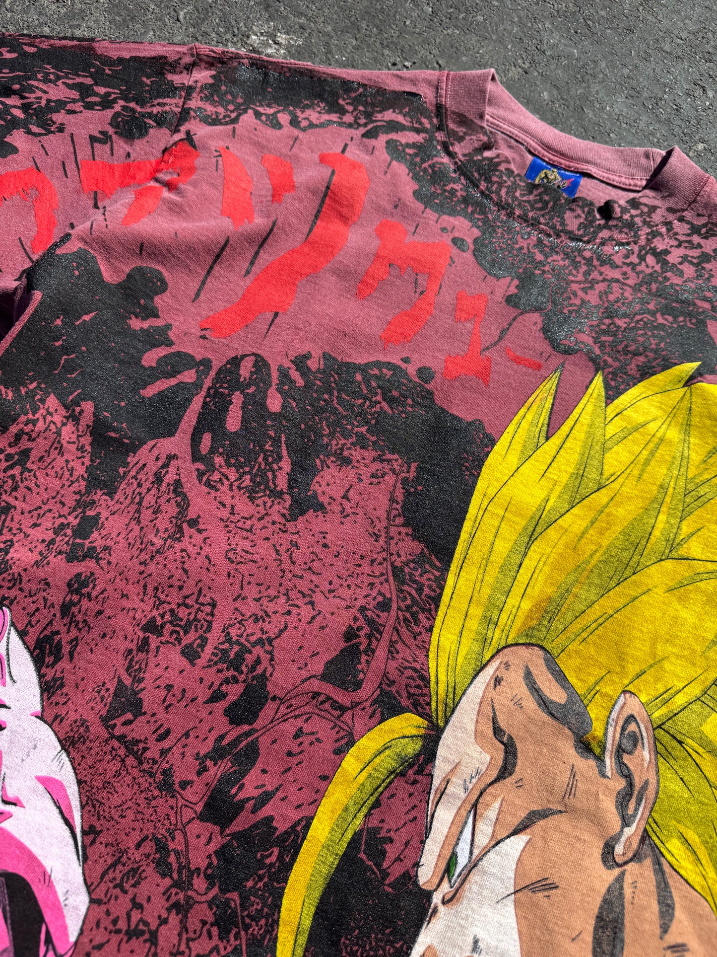Faded Red - Buu Vs Goku Mega print