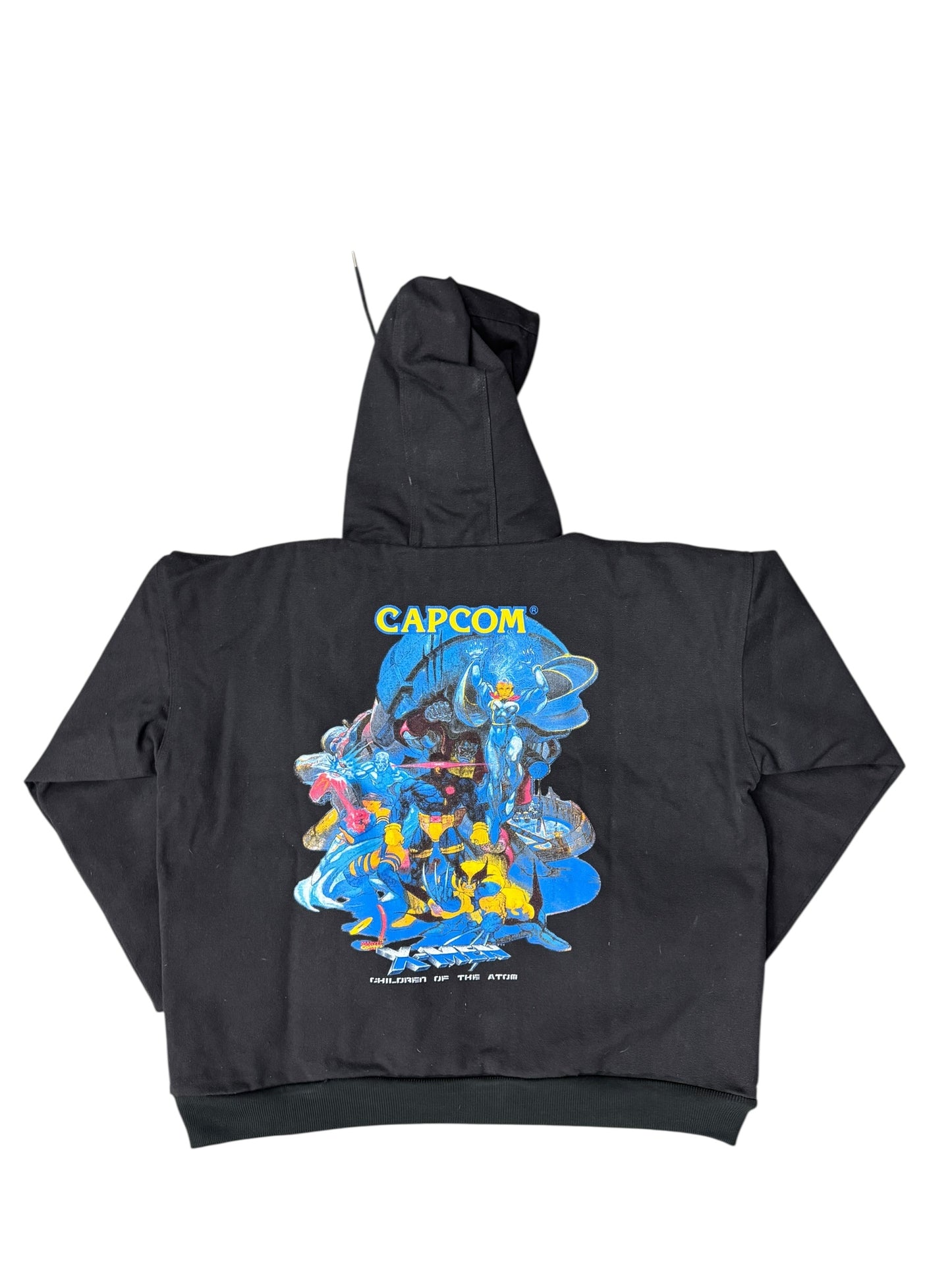 Black-Large- Capcom X-Men Hoodie – Children of the Atom Graphic Pullover