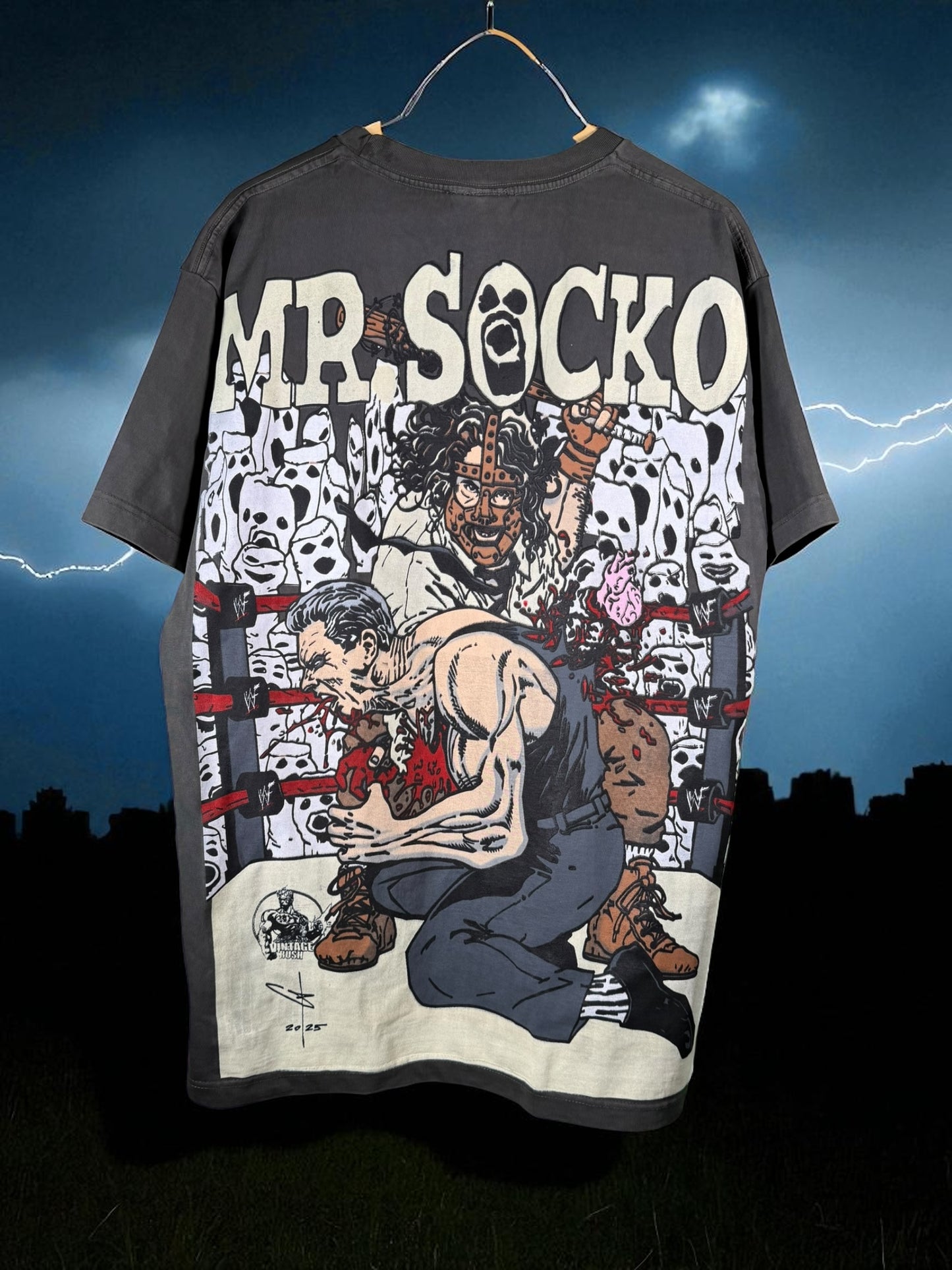 Faded - tombstone of death front & Mr. socko Kills back