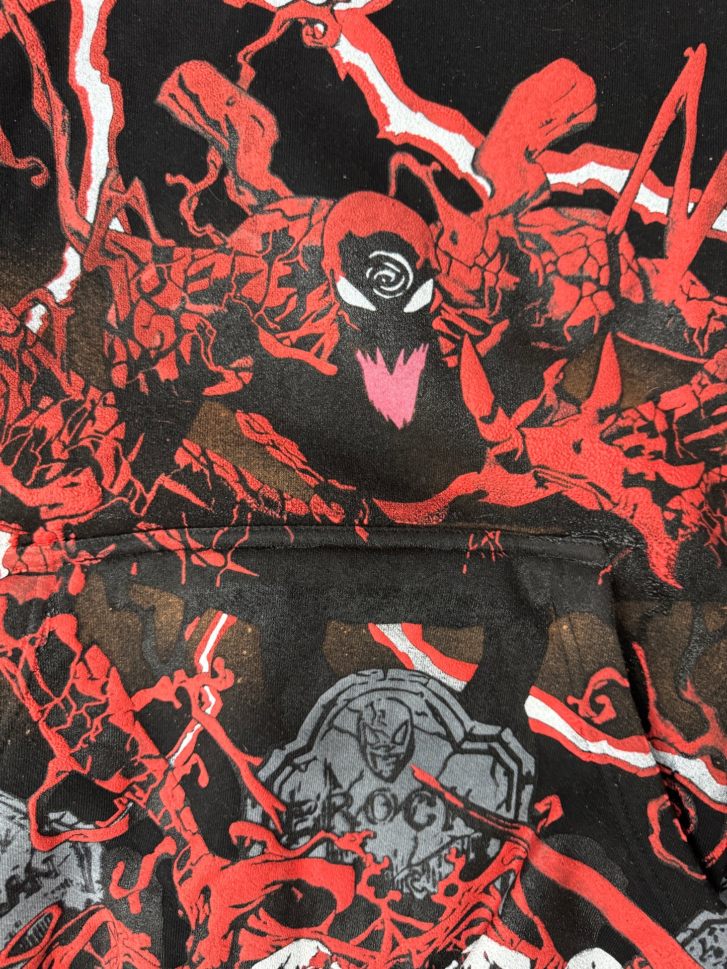 Black-XL- "Absolute Carnage" Graphic Hoodie