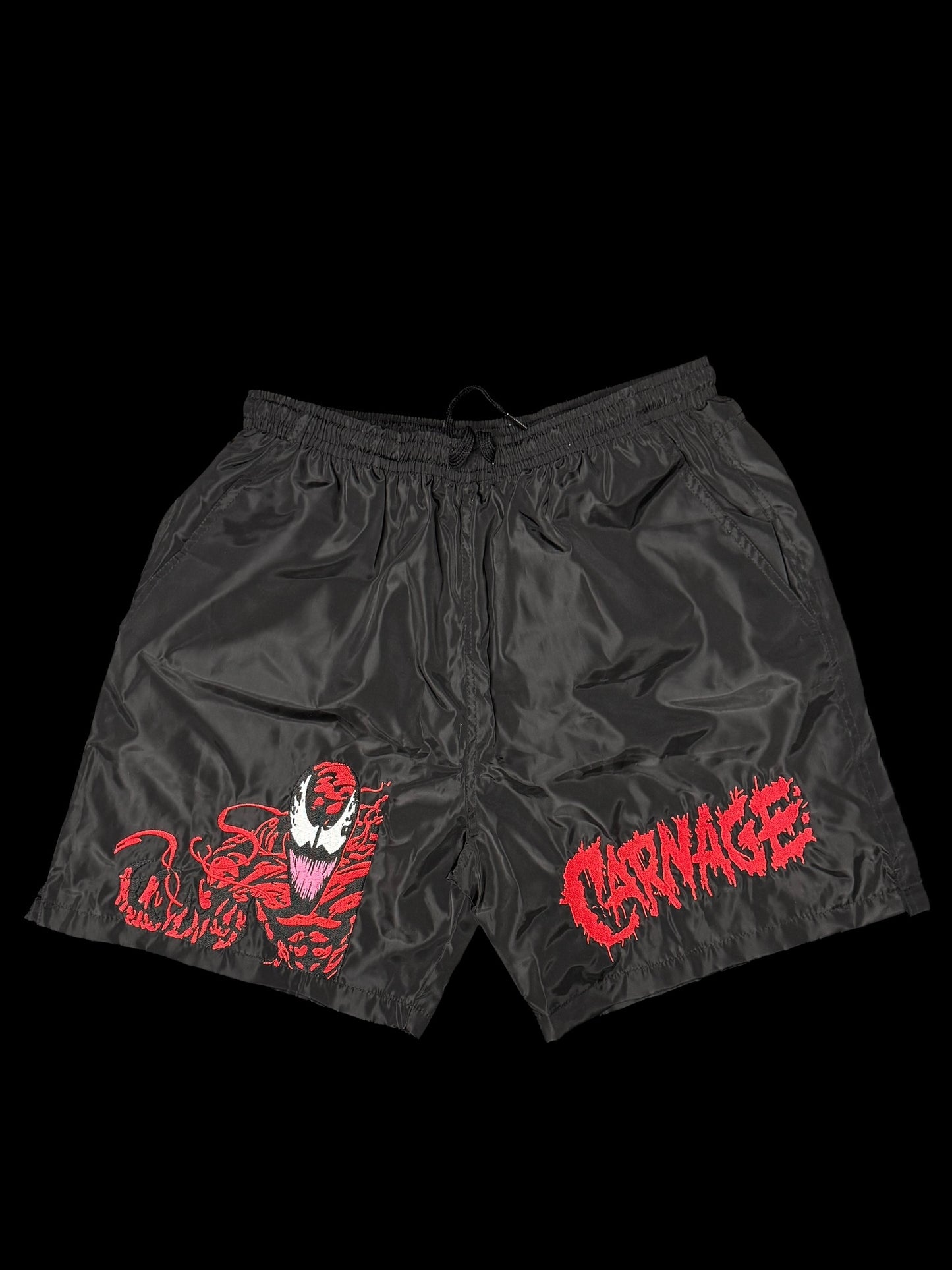 (Black Friday) Large-Nylon Black - Carnage Shorts