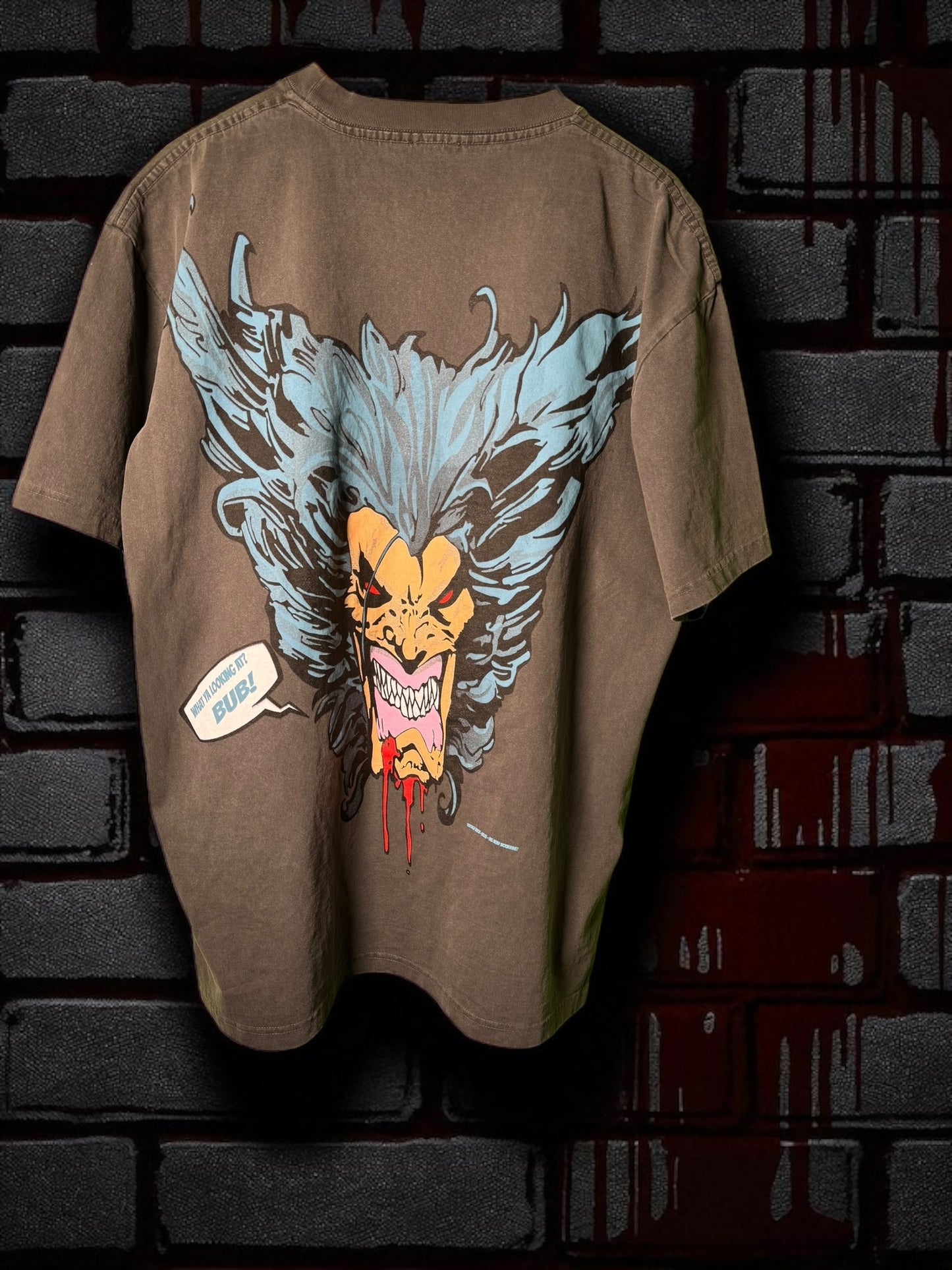 Faded - Berserker Smile Wolverine front & Back Big head Wolverine