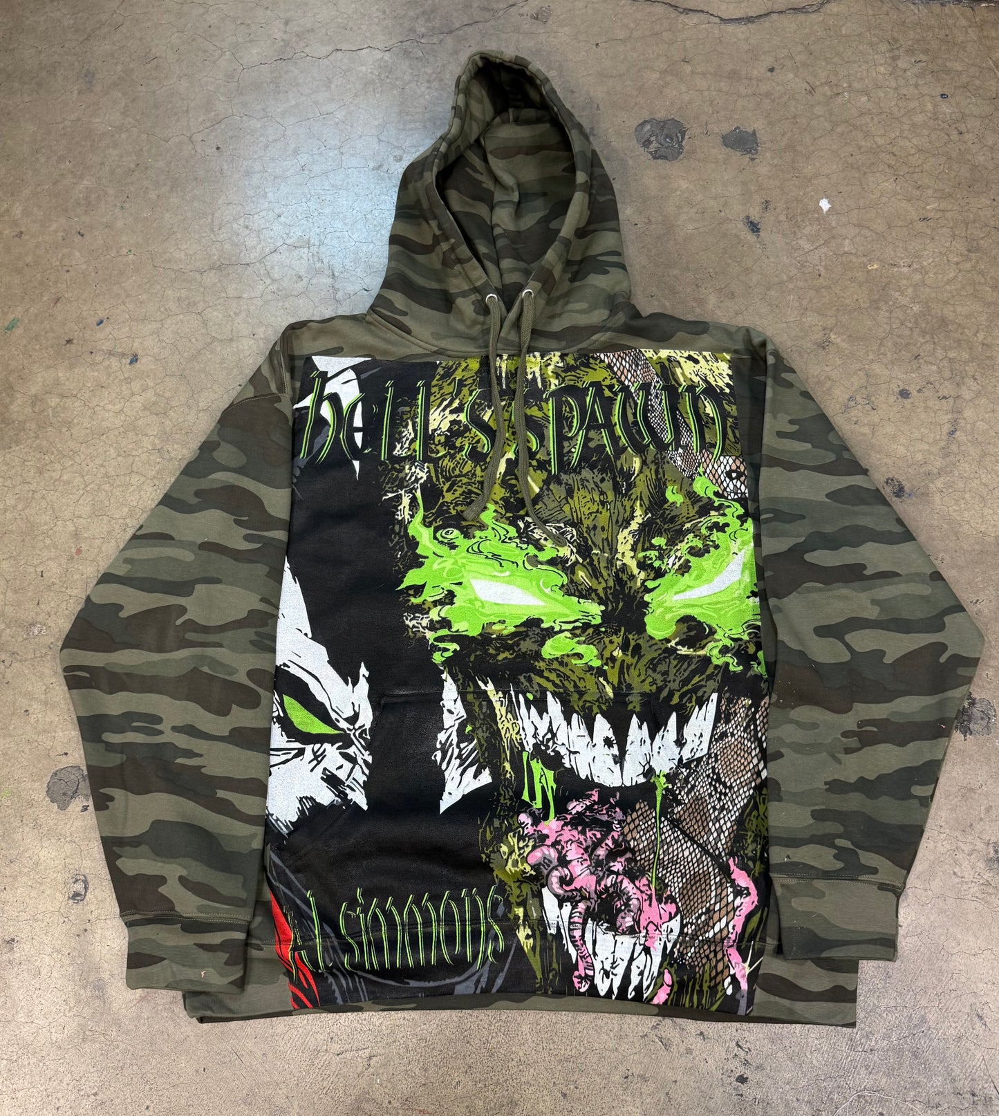 Special Edition Army HOODIE - Big Face Front & Spawn Rocks Back