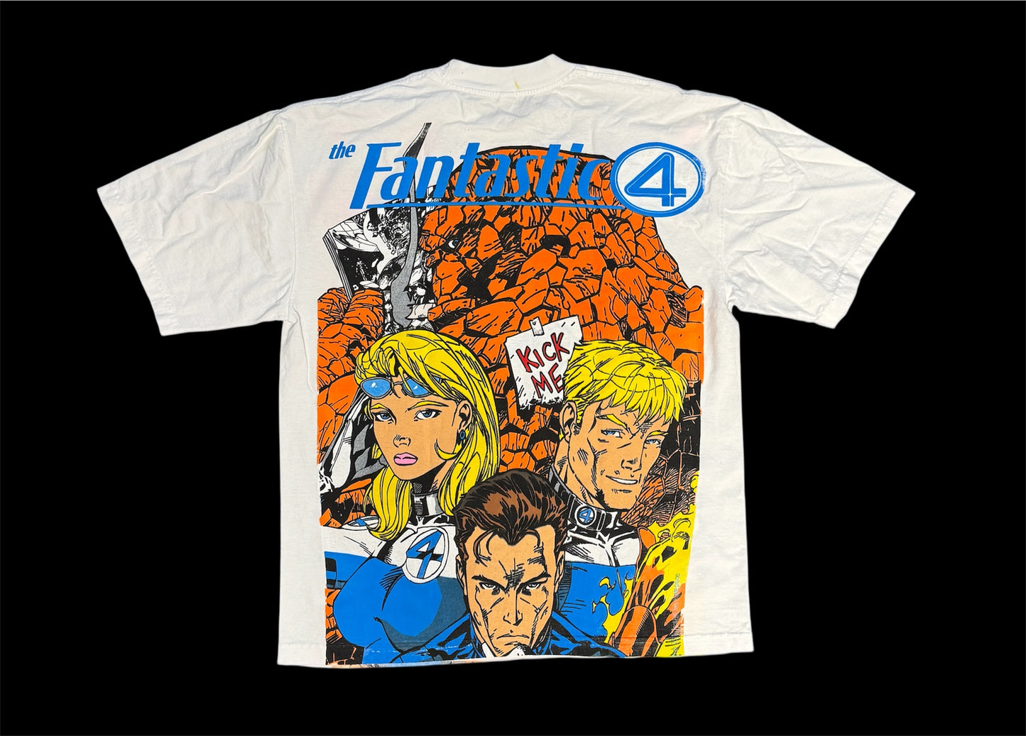 (Black Friday) (Imperfections) -White-L XL- Fantastic Four Galactus Front/Family Back