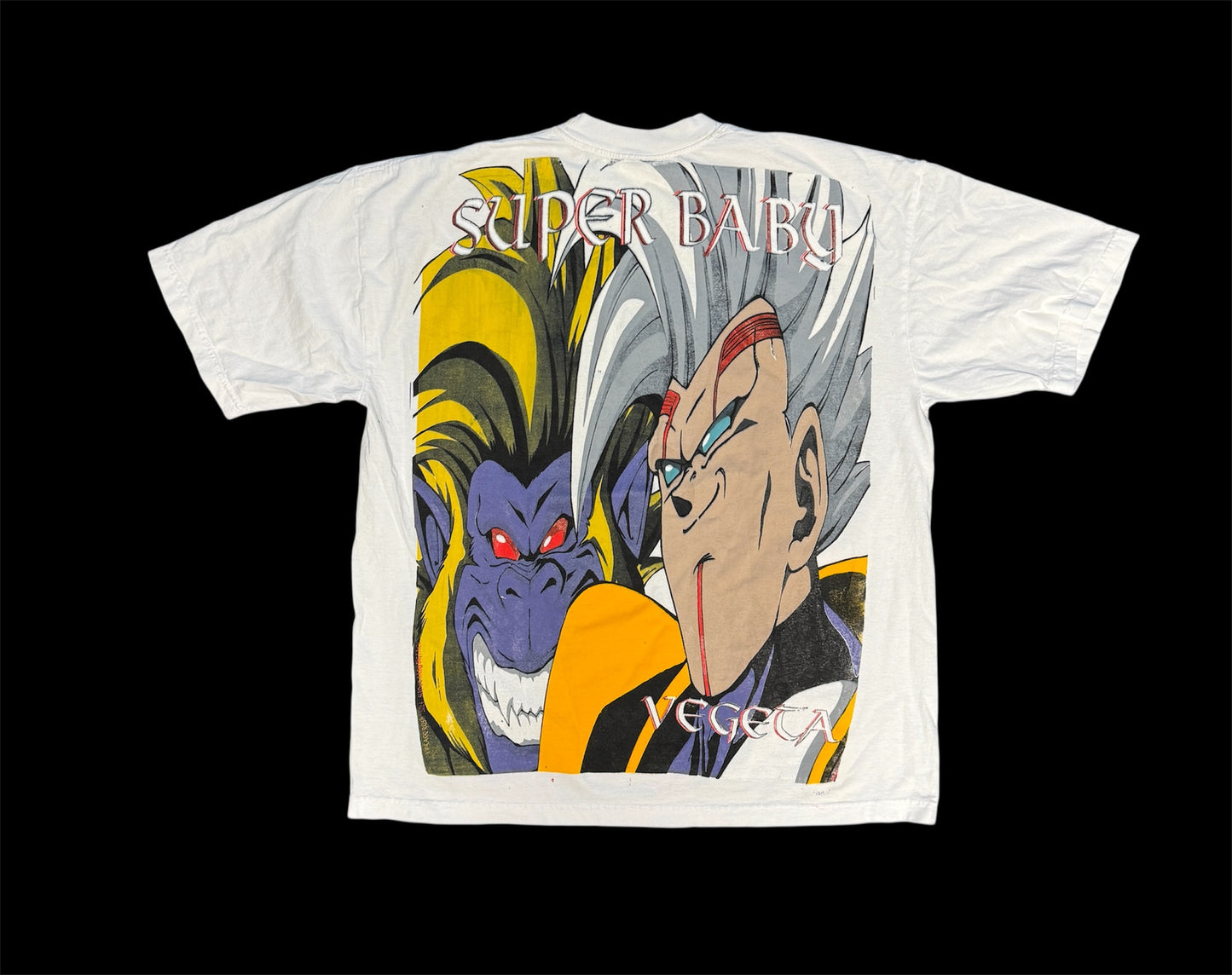 (Black Friday) (Imperfections) -White- L XL- Sayain vs Sayian