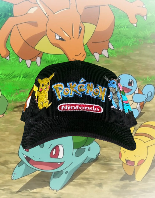 Black Corduroy - Poke Starter Hat