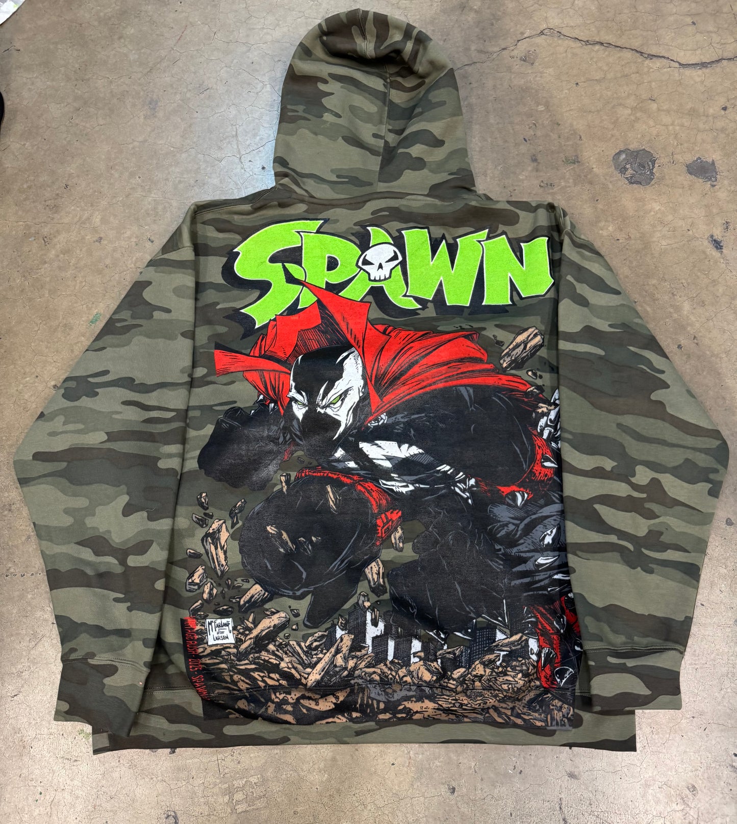 Special Edition Army HOODIE - Big Face Front & Spawn Rocks Back