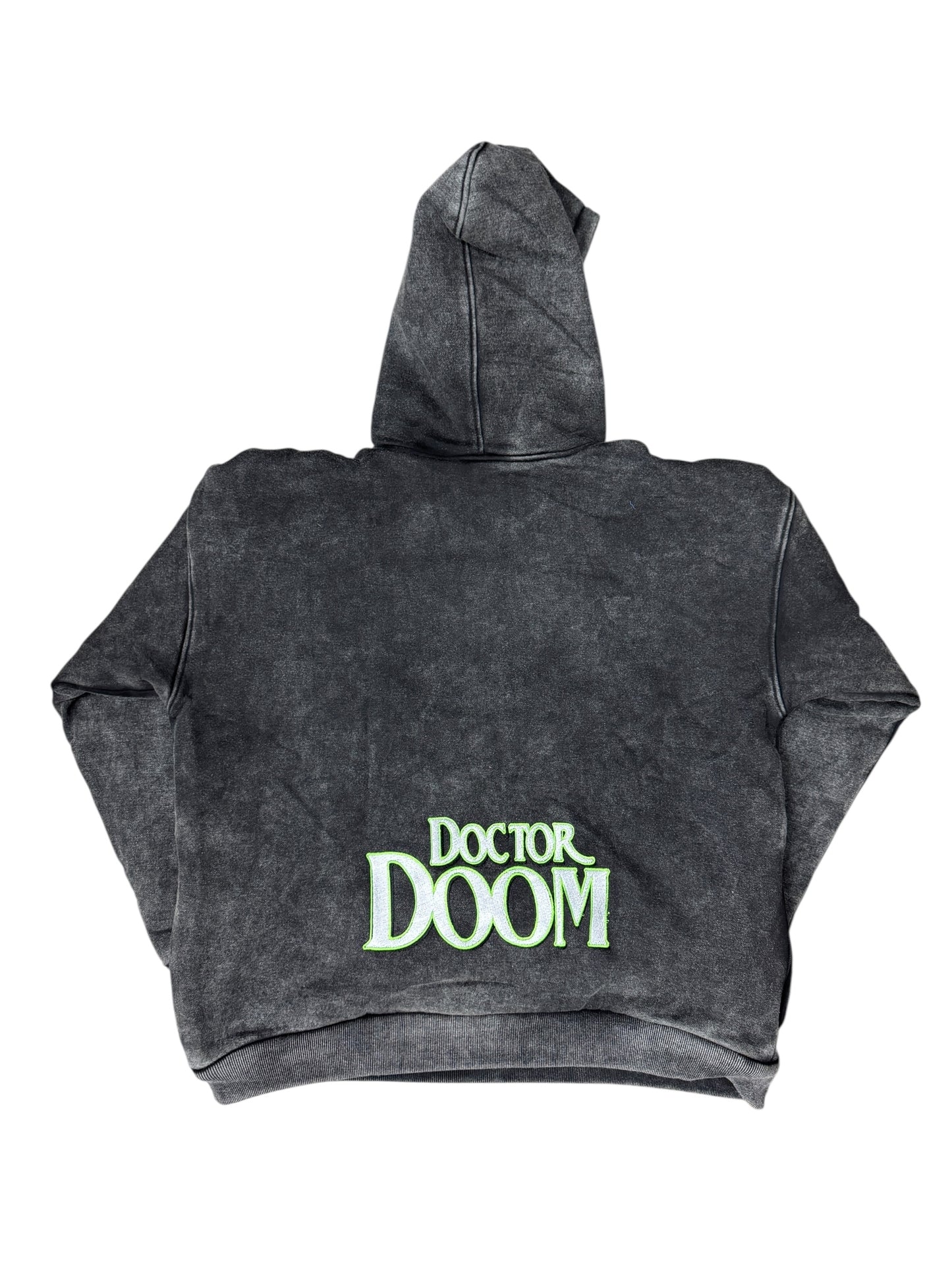 Black Acid Wash-medium,2XL- Doctor Doom Premium Jacket