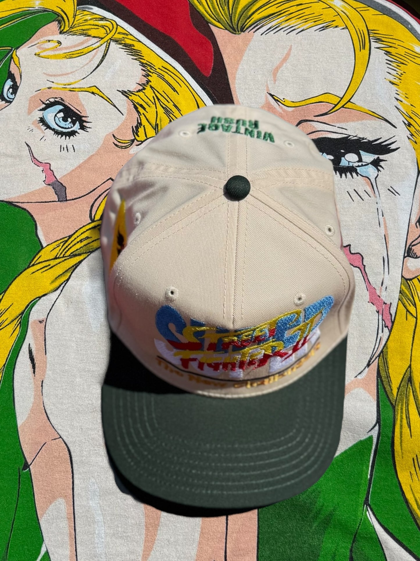 Cream & dark green bill - Street Fighter New Challengers Cammy hat