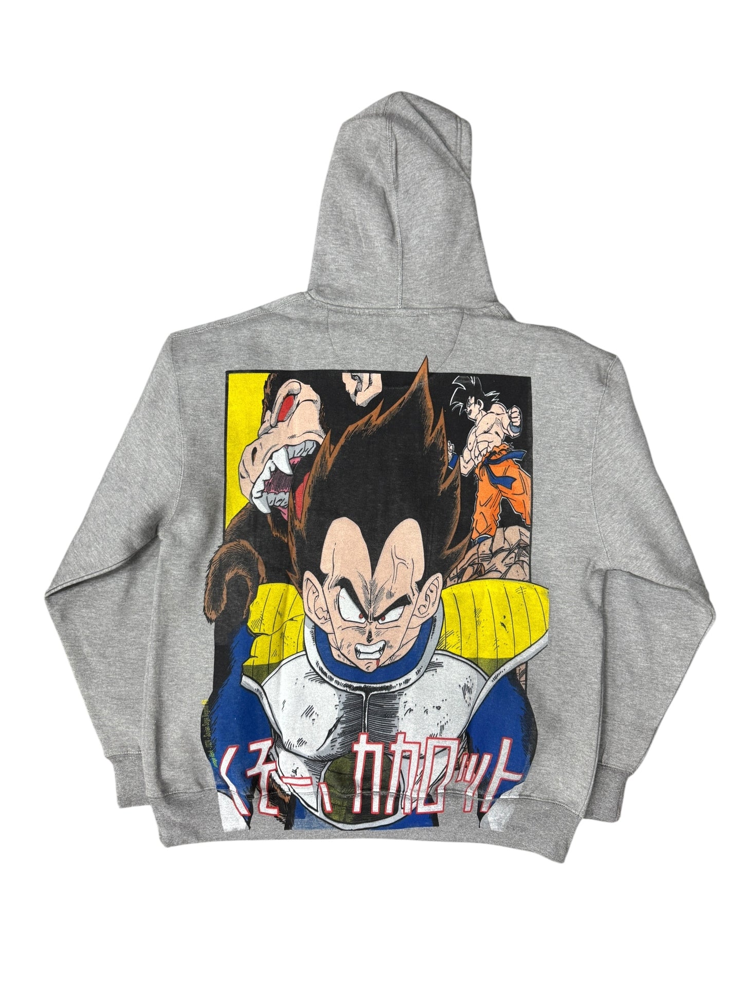 Gray-XLarge-Dragon Ball Z Saiyan Saga Villains Graphic Hoodie