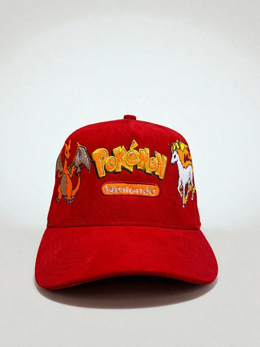 Red suede - FIRE POKEMON HAT
