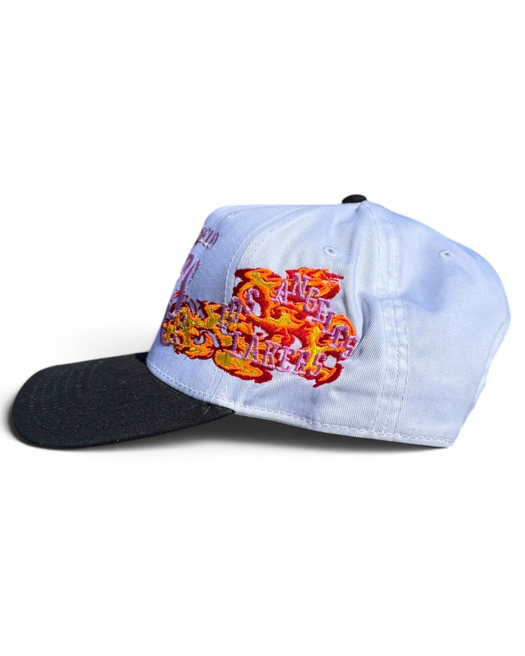White with Black Brim - Lakers Hat