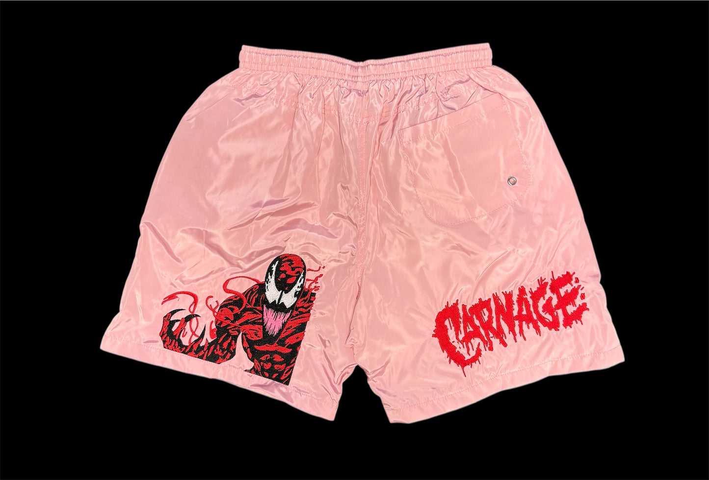 (Black Friday) X-Large-Nylon Pink - Carnage Shorts