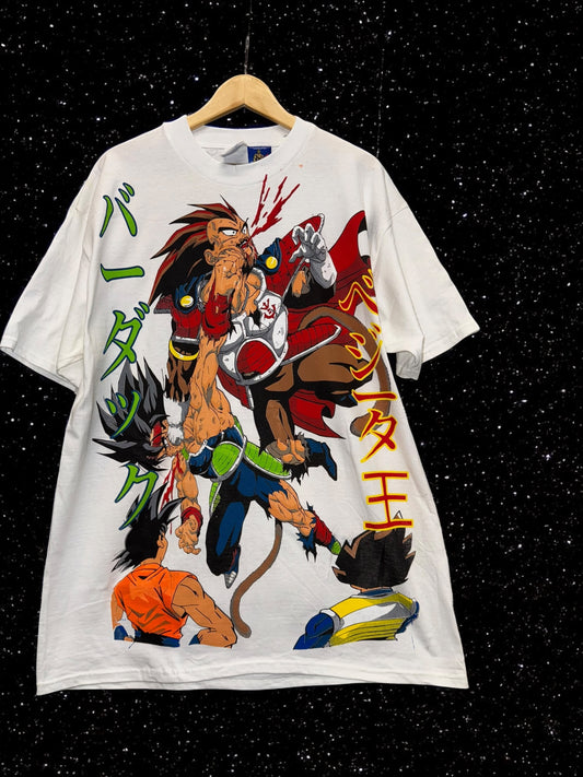 Vintage White tag -Front &  Fathers Braw Vegeta’s Death l Back
