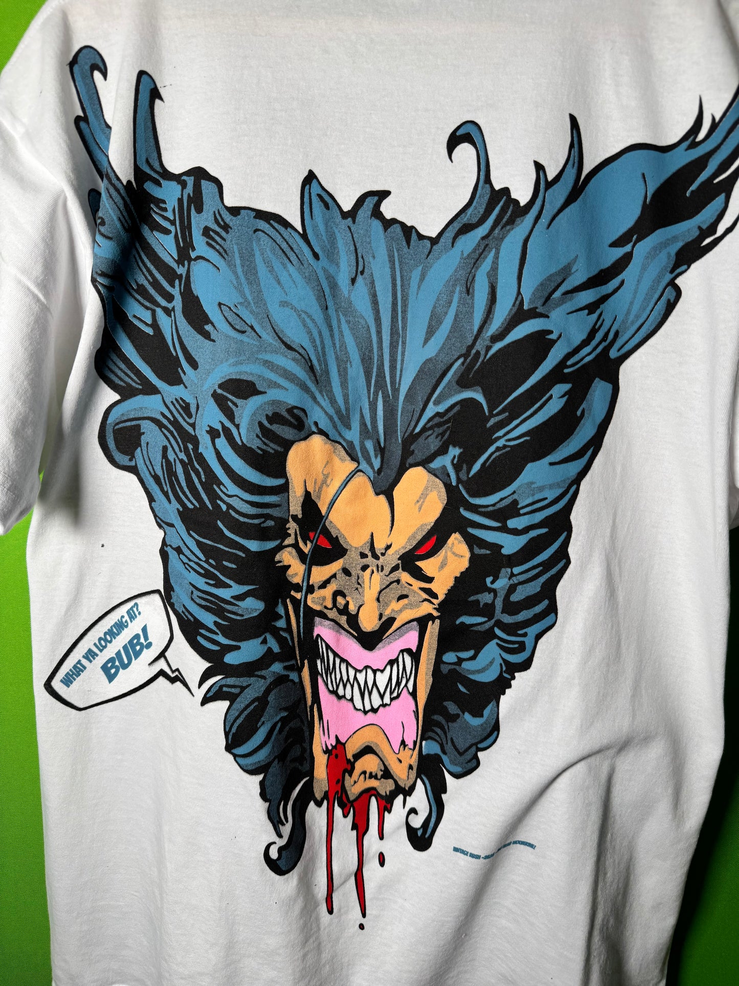Faded - Berserker Smile Wolverine front & Back Big head Wolverine
