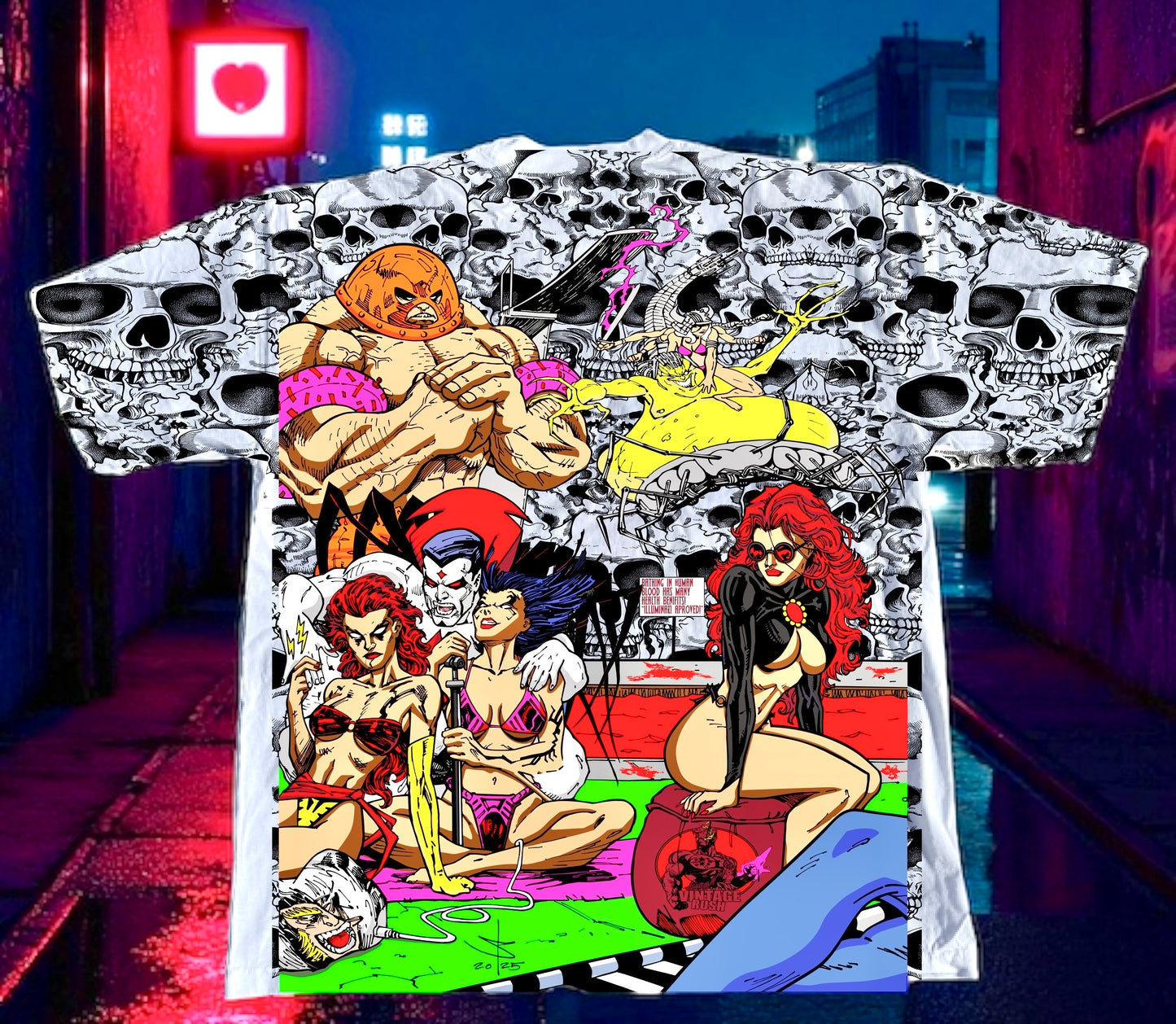 White Mega Print - Wish you were not here!