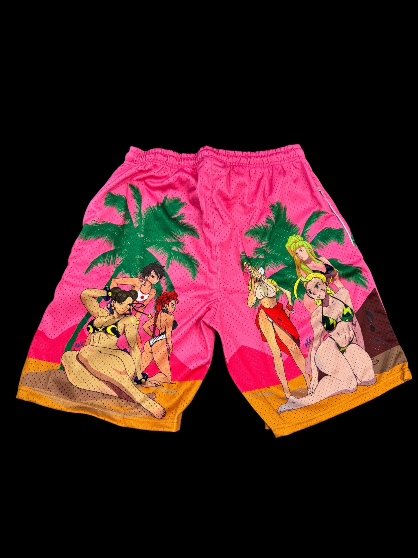 Pink - beach street figher shorts