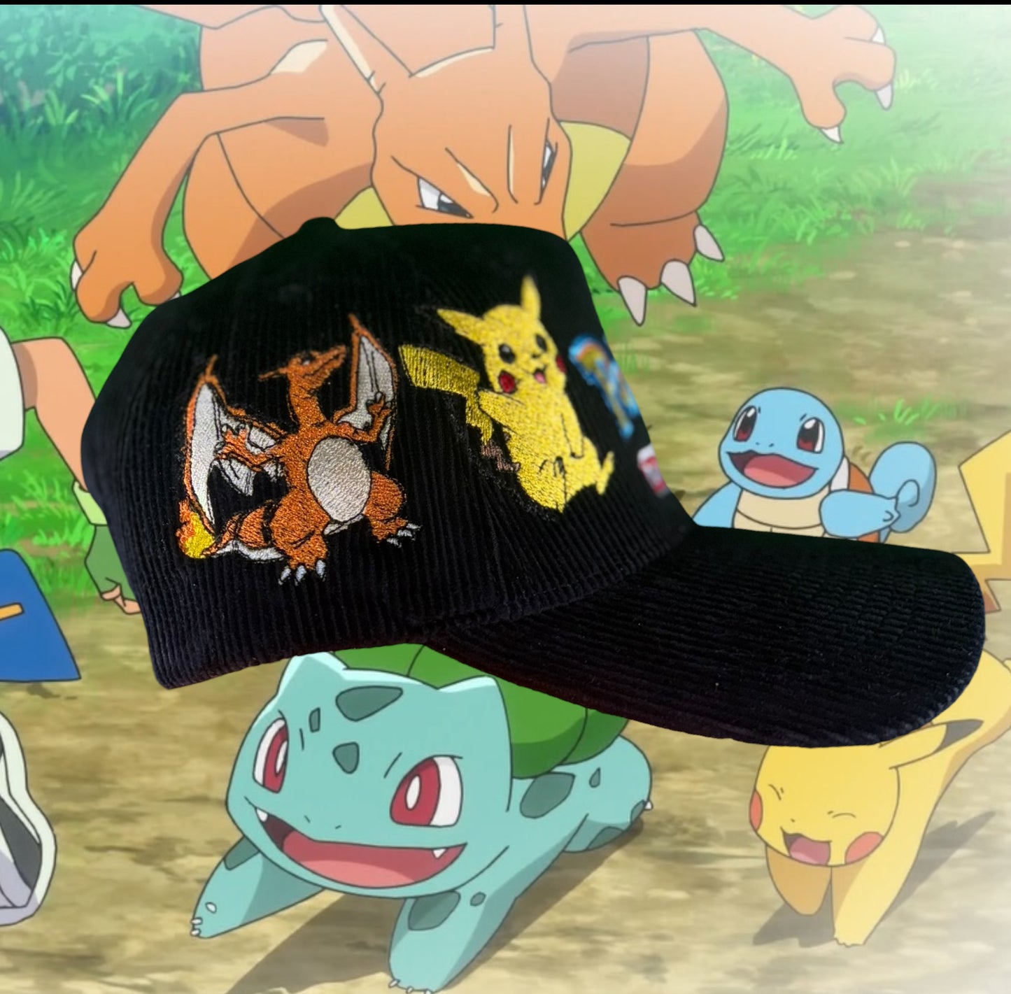 Black Corduroy - Poke Starter Hat