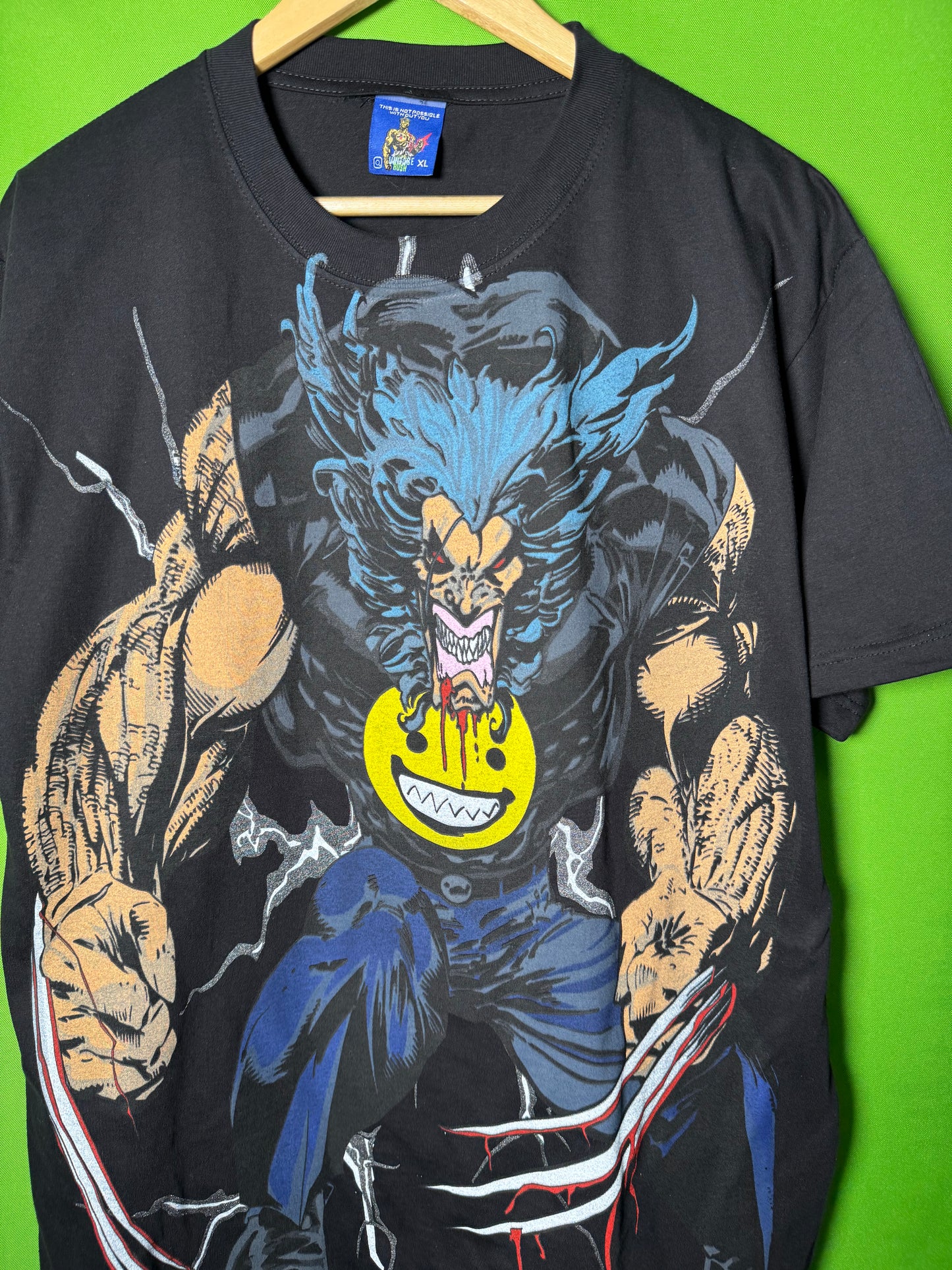 Faded - Berserker Smile Wolverine front & Back Big head Wolverine