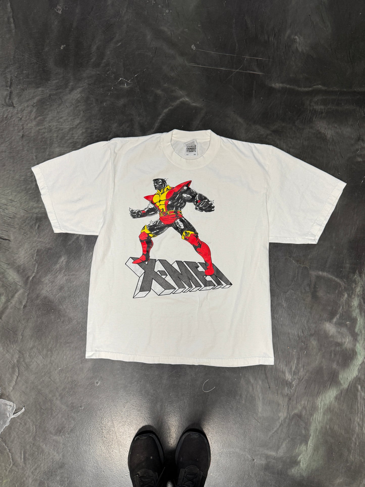 (Black Friday)-XL/3XL-White- Big Print Suited Up Colosus