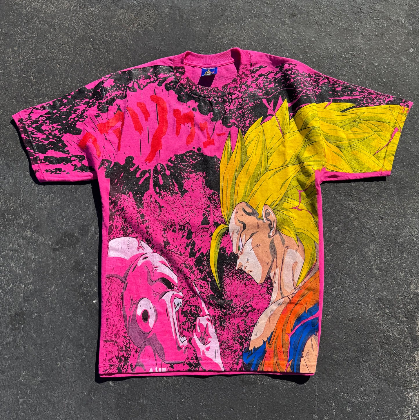 Pink - Buu Vs Goku Mega print