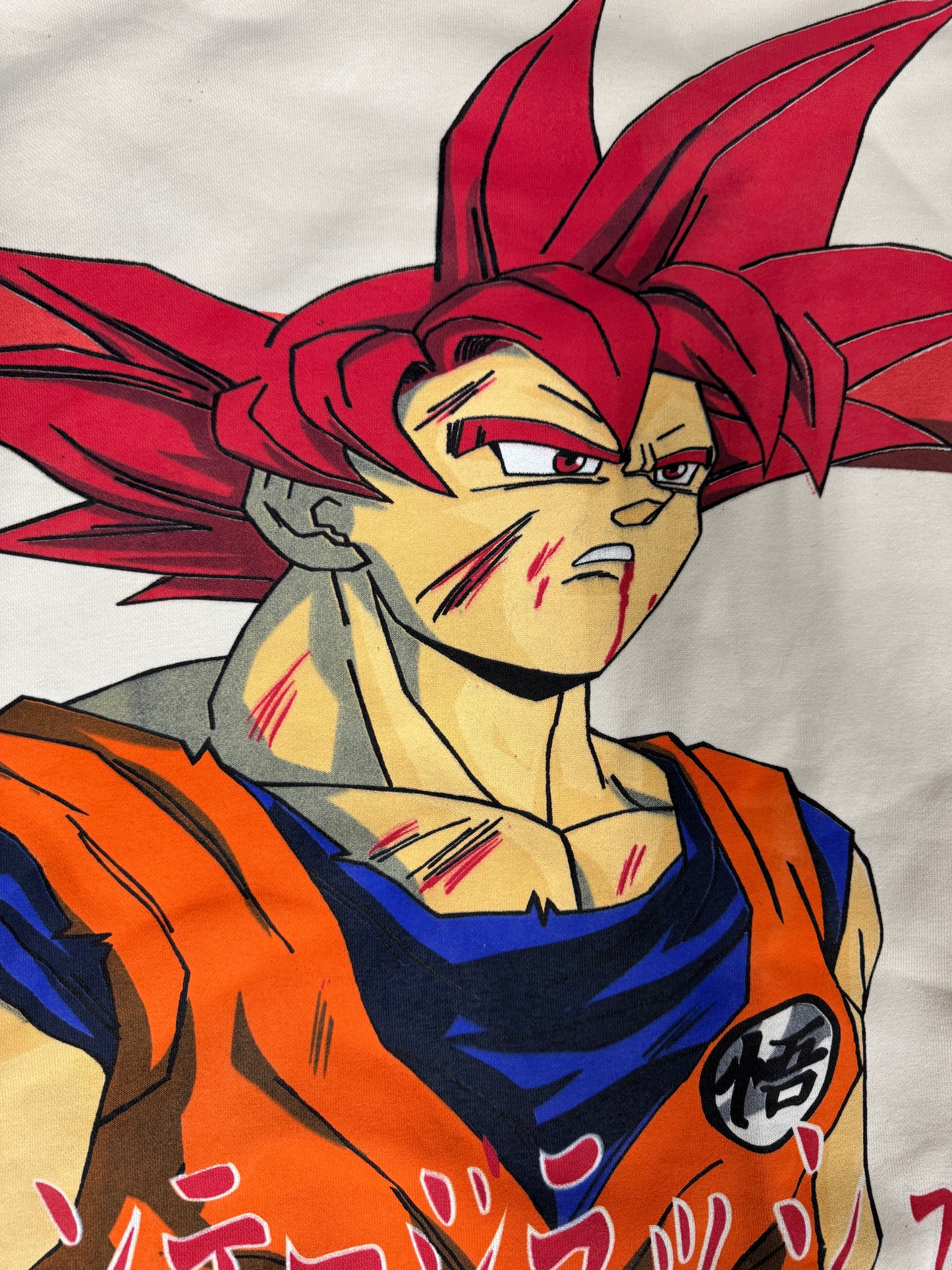 White -L-Goku Breaking Point Hoodie