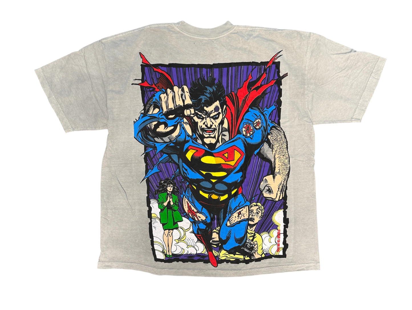 (Black Friday) (Imperfections) - Sage- 2XL- Clark & Lois front & Superman explodes back