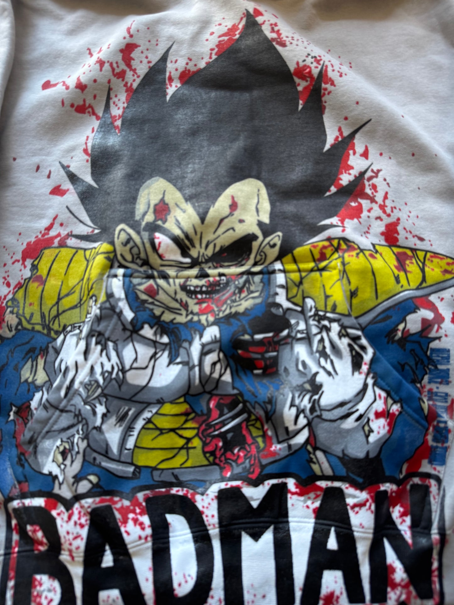 Slight Grey HOODIE - Zombie Vegeta