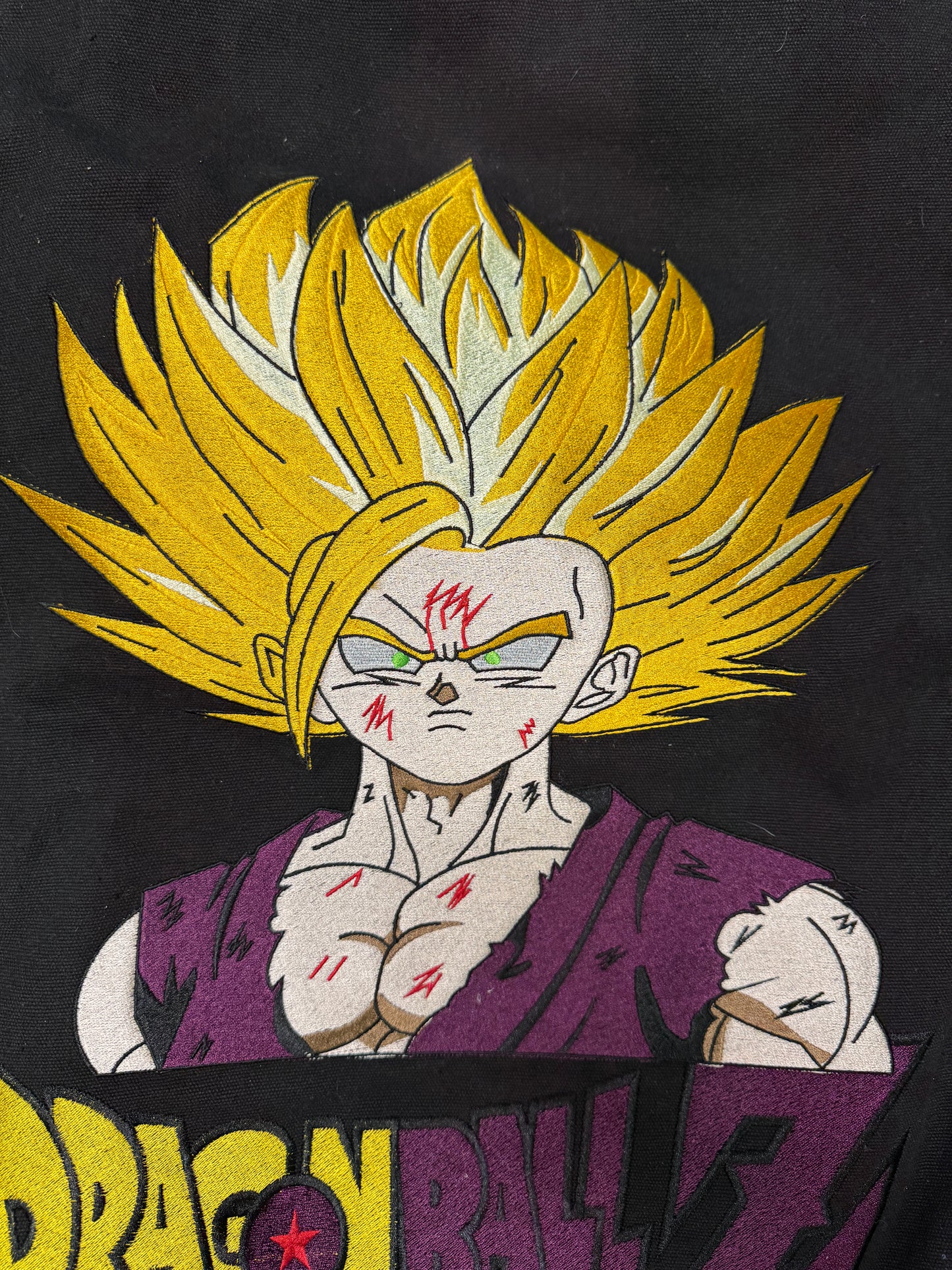 Black-XL-Angry Gohan Premium Hoodie