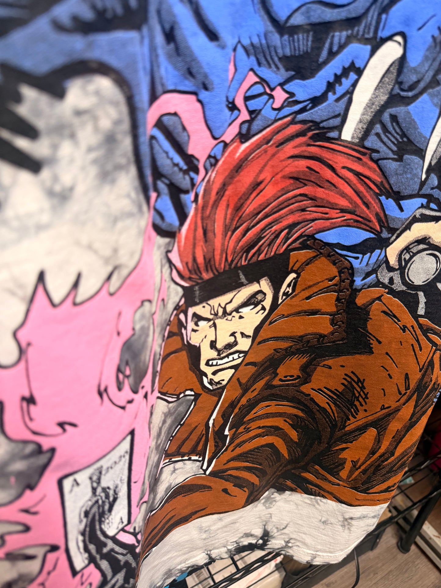 Galexy tie dye - Beast & Gambit Front & X-Men Team