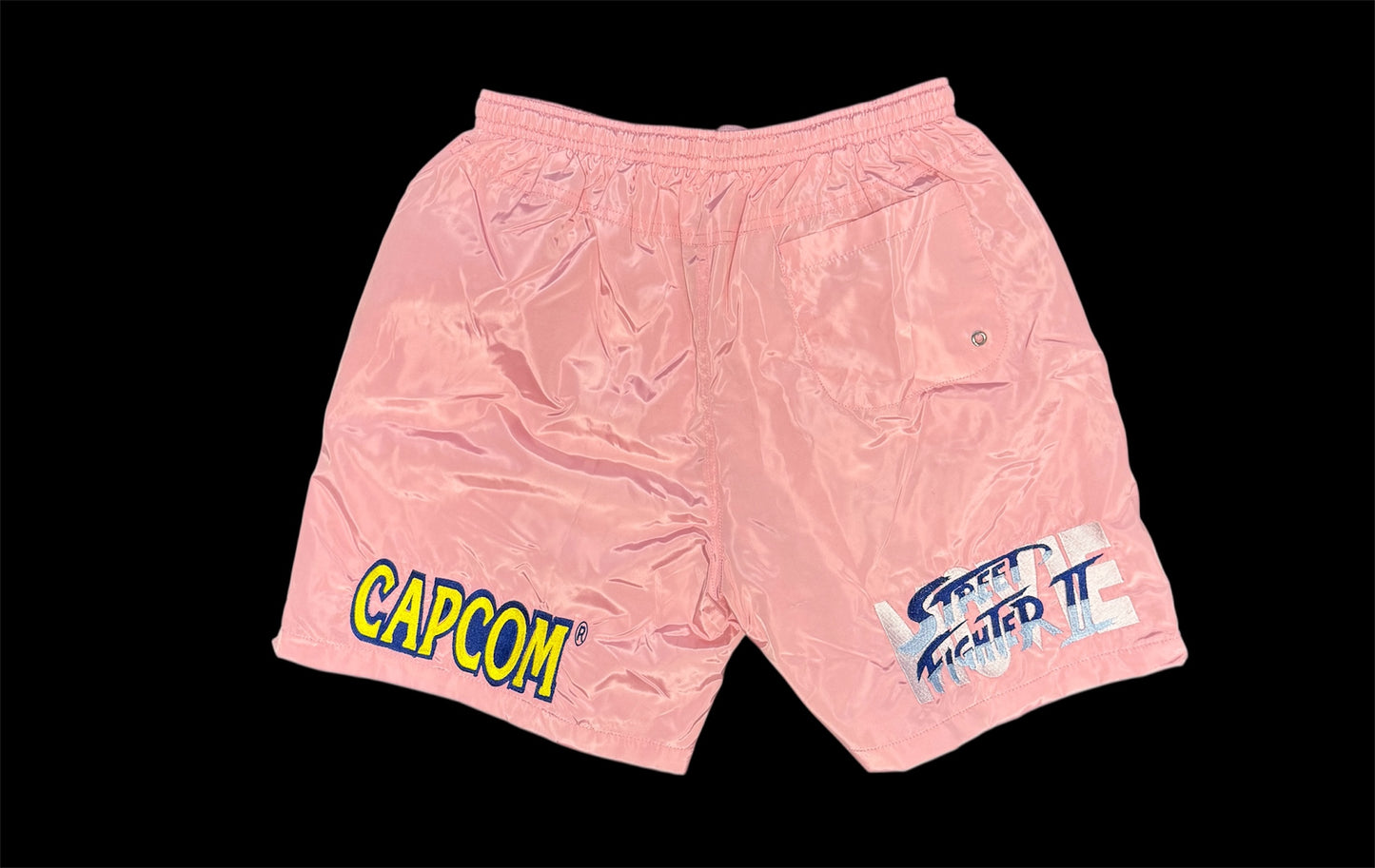 (Black Friday) X-Large-Nylon Pink - Chun-li Shorts