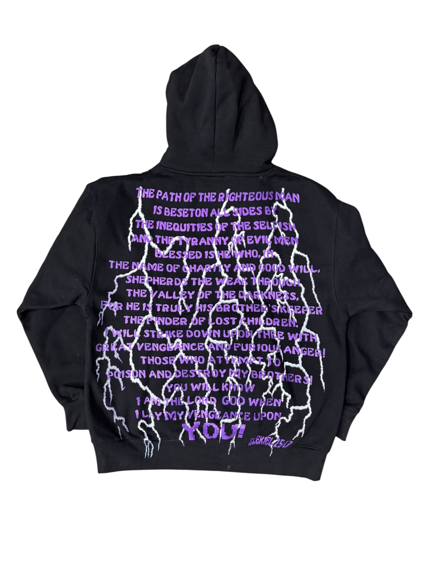 Black - Large - “God’s Wrath” Graphic Hoodie