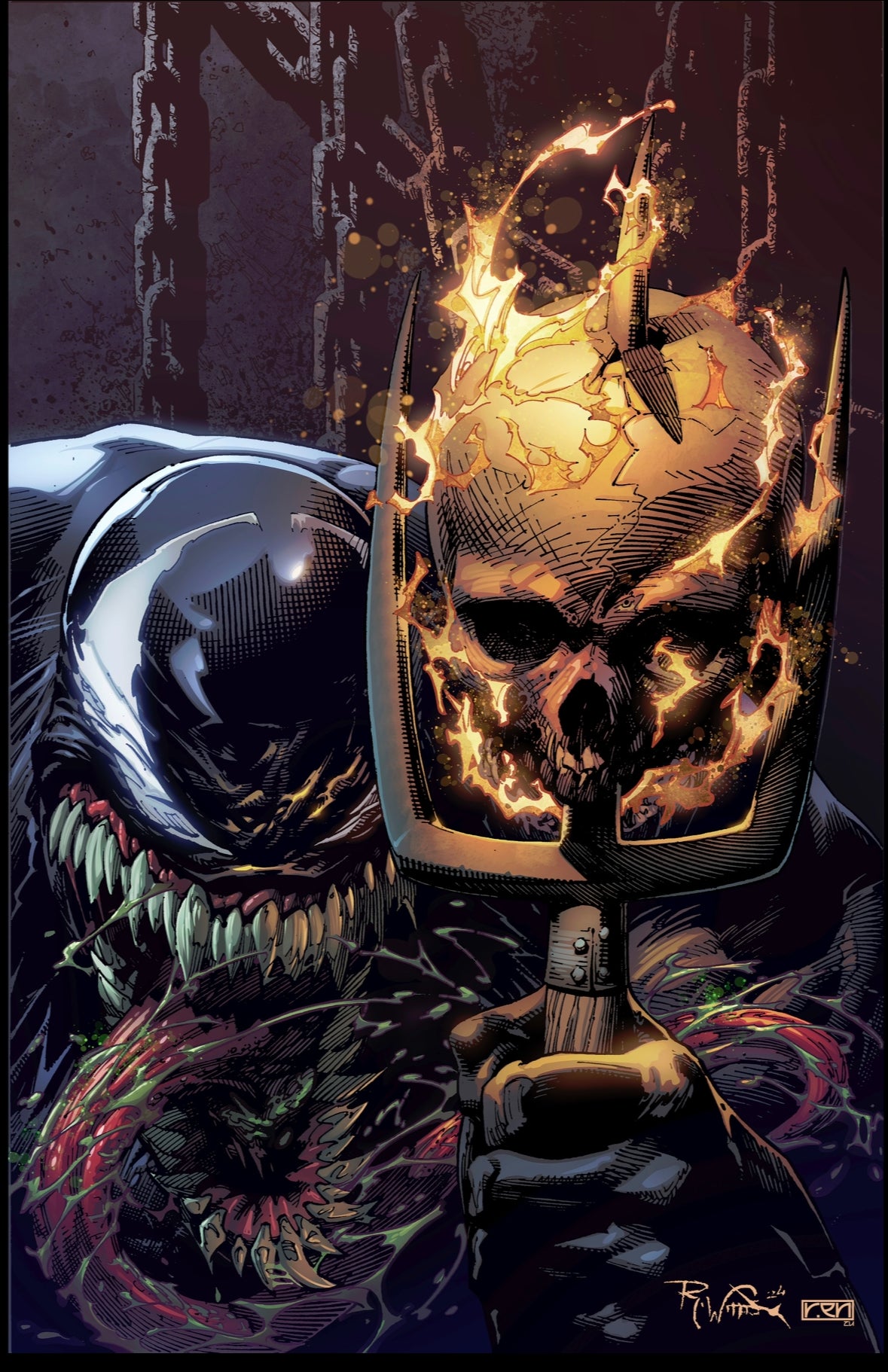 Venom x Ghost Rider Poster 24 x 36