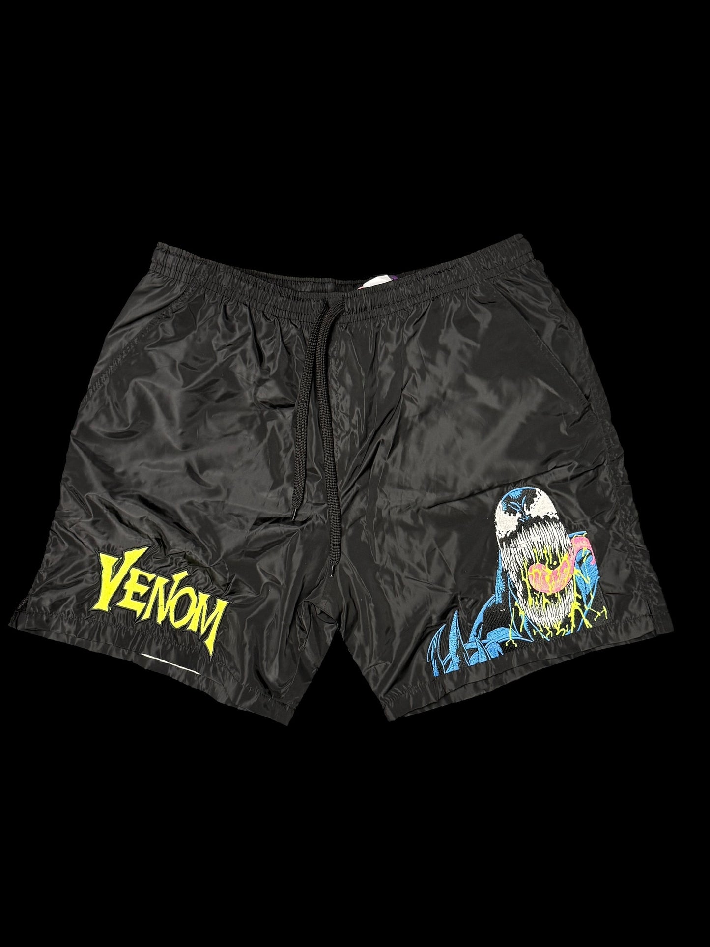 (Black Friday) Large-Nylon Black - Venom Shorts