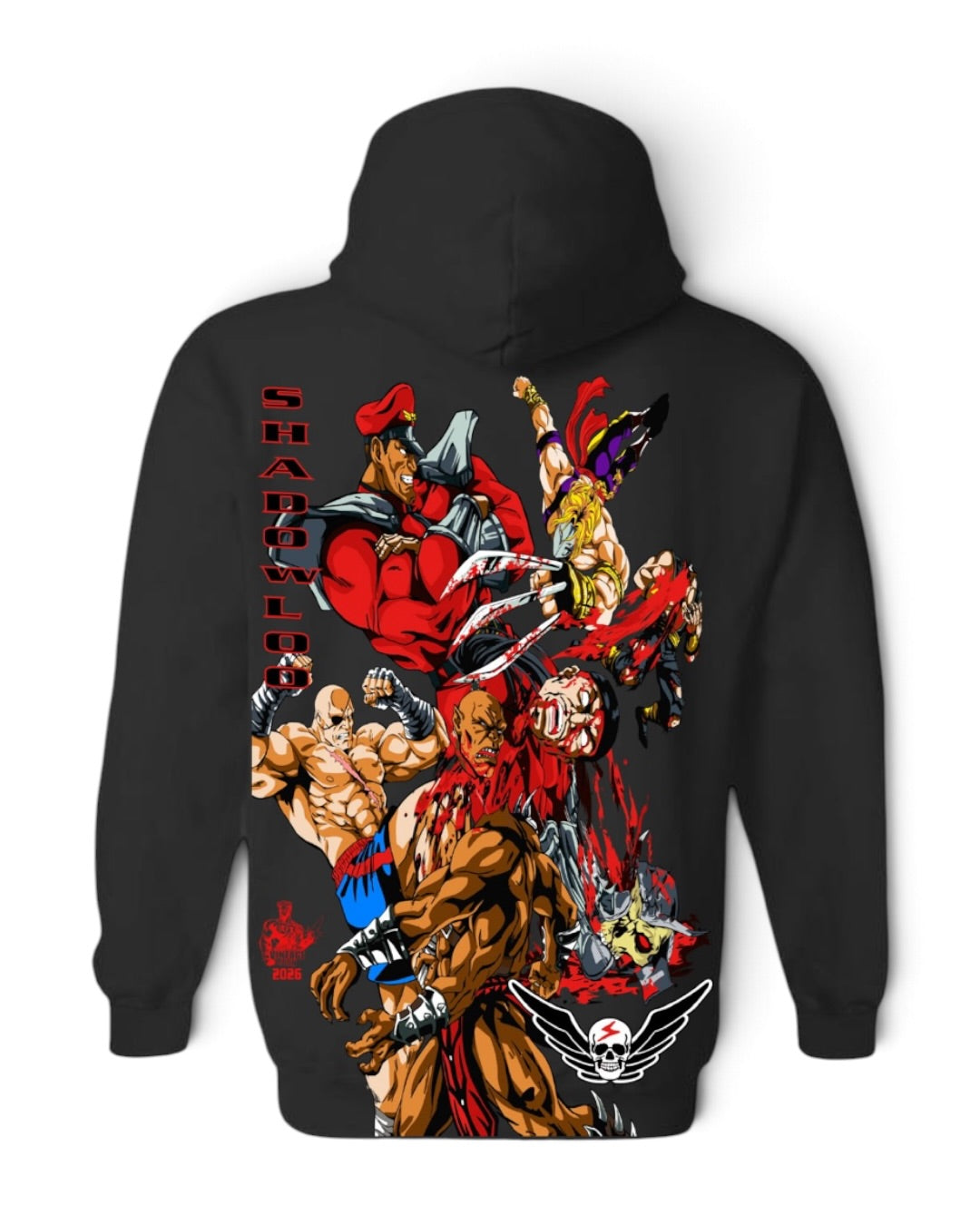 Black - Ryu and Chun Li Front - Shadowloo Back