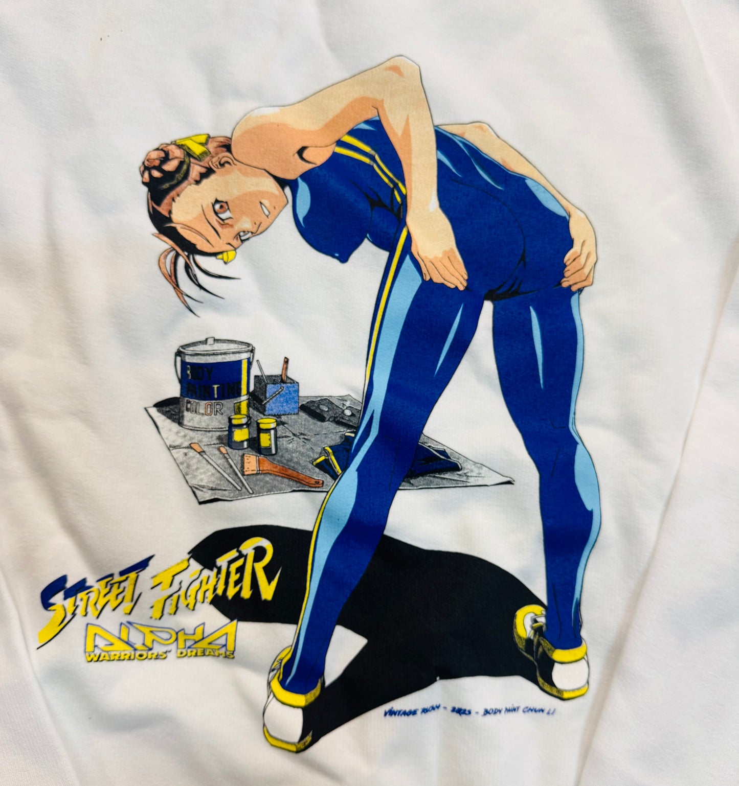 White crew neck - Chun Li Body Paint