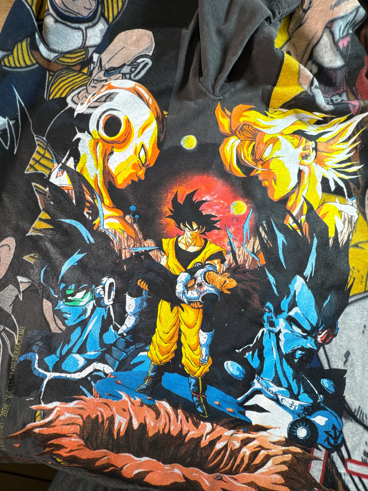 Faded - Vegeta’s Death Monochrome Sides - Gohan I hate Saiyan Front - Over 9000 Vegeta - 360 Shirt