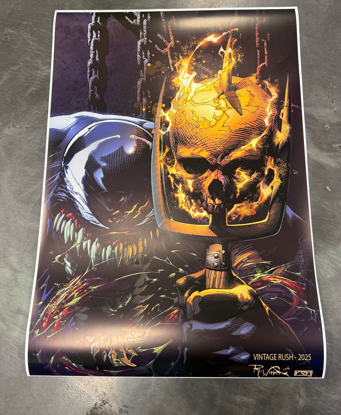 Venom x Ghost Rider Poster 24 x 36