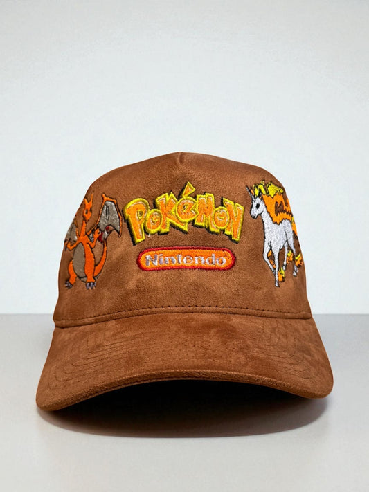 Tan suede - FIRE POKEMON HAT