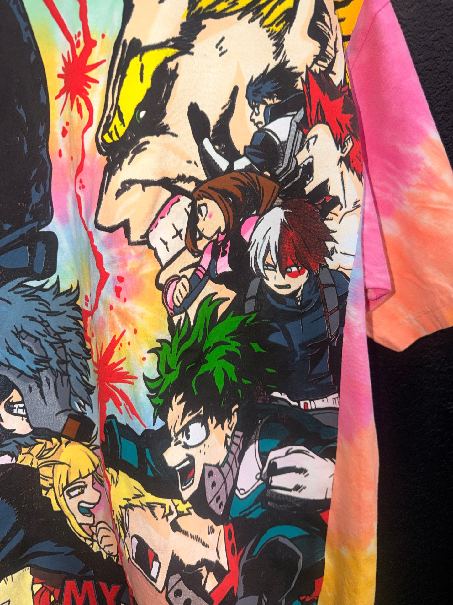 Shaka sherbet Tie dye - My hero - Final conflict Front & All might vs one for all back