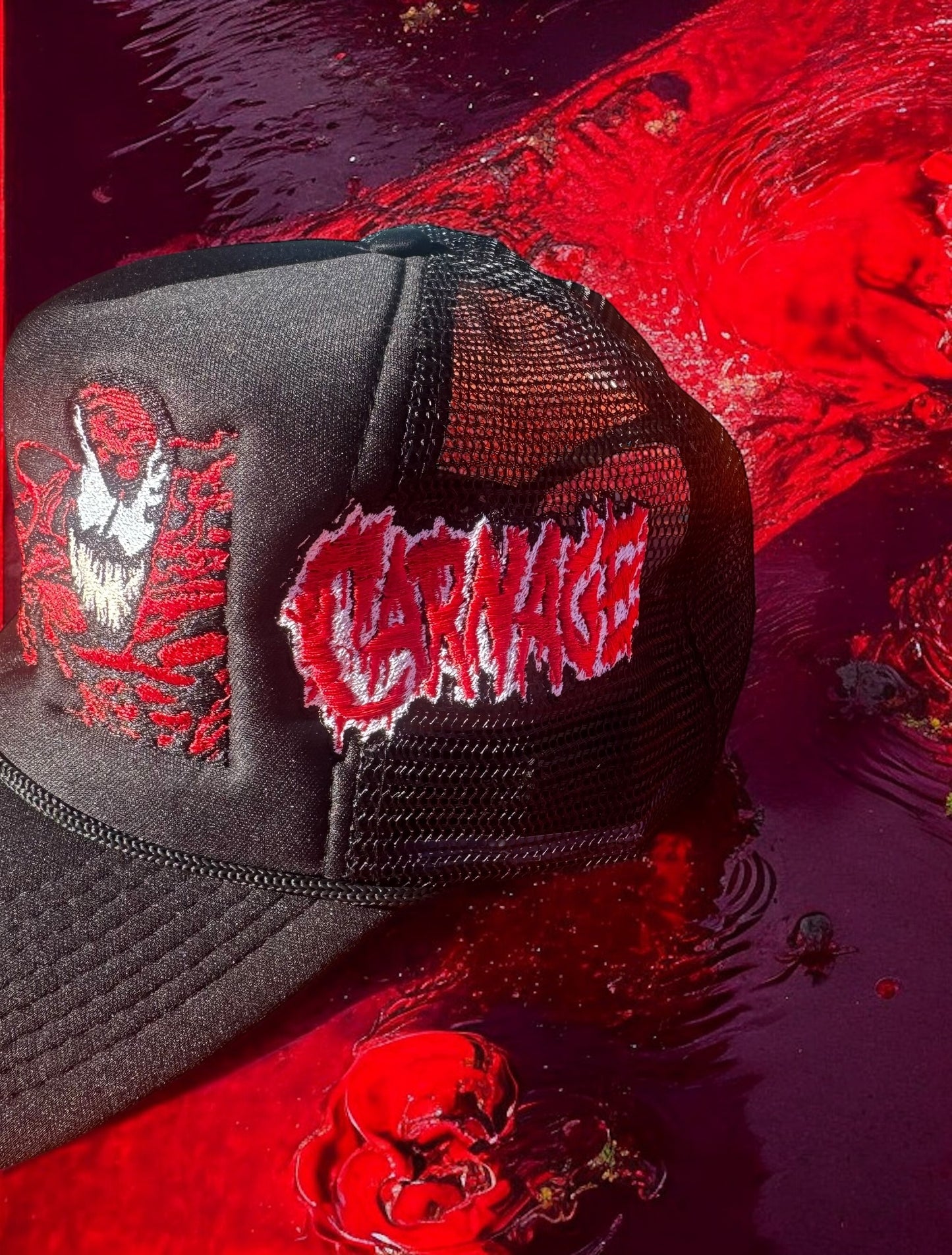 Black trucker - Carnage Hat