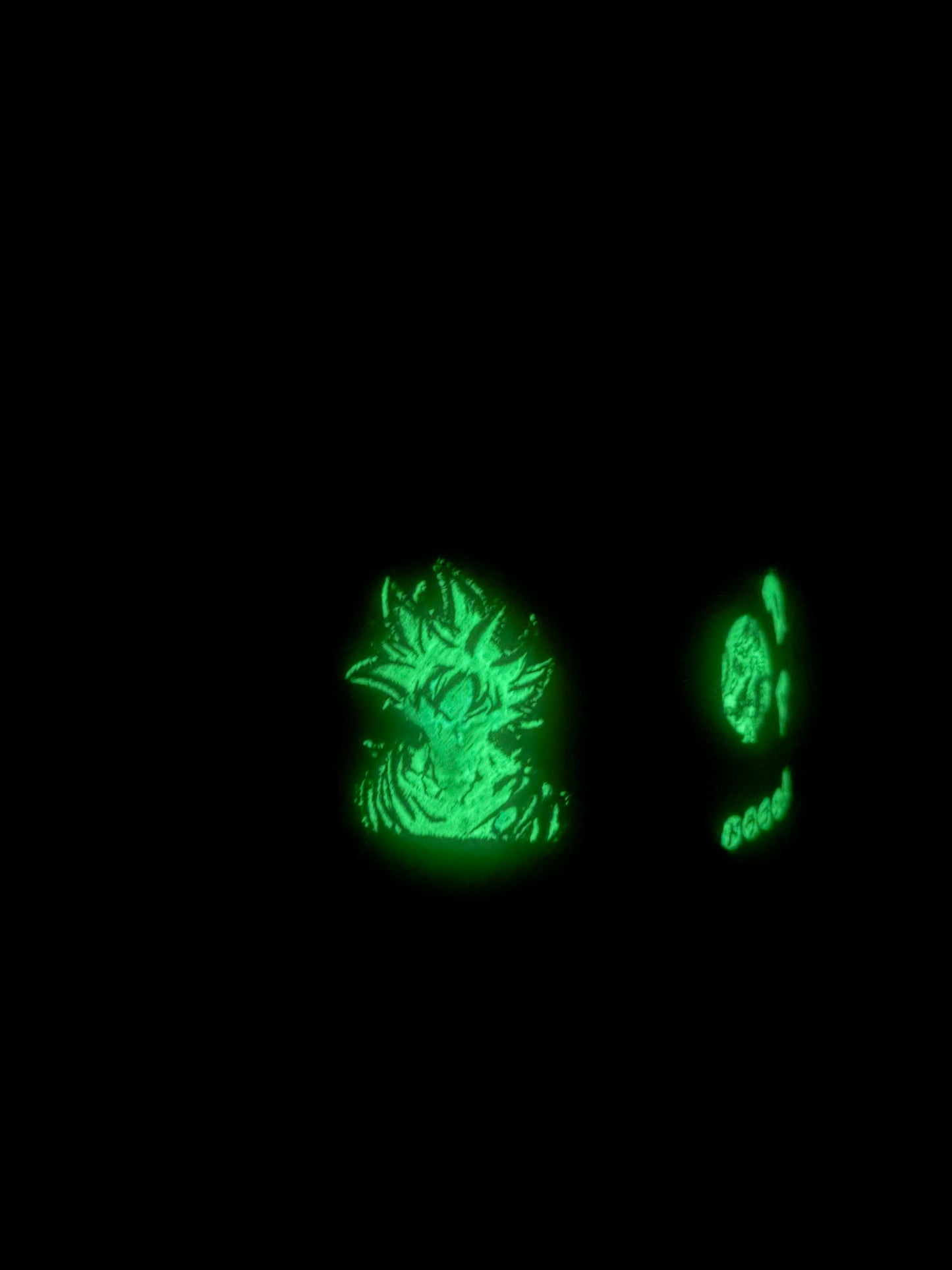 Vintage grey Barb wire - Glow in the dark DBZ - Goku hat