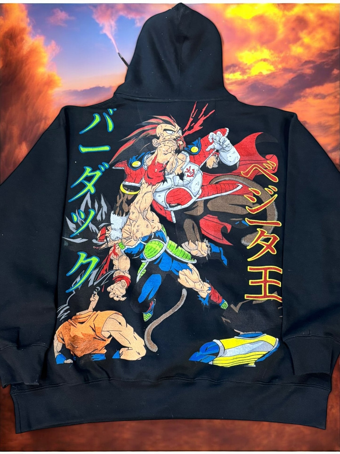 HOODIE - Vegeta death Front & fathers Brawl back