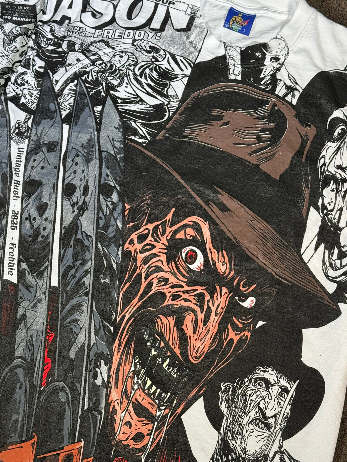 White - Fredy Kruger Panels Mega Print