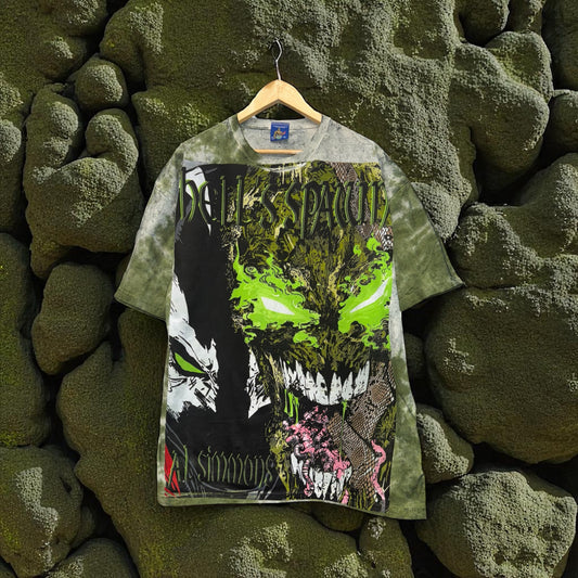 Green Tie Dye - Big face & Spawn Rocks! Back