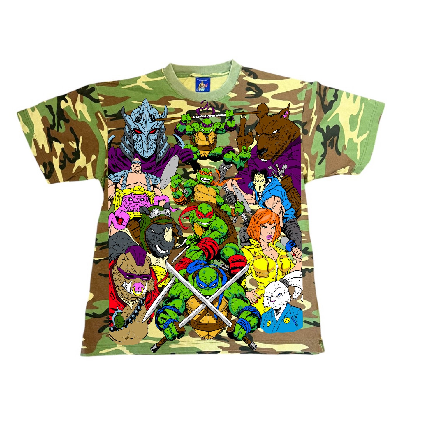 Army Camo - TMNT World Tee & Trench coat Ralph Back hit