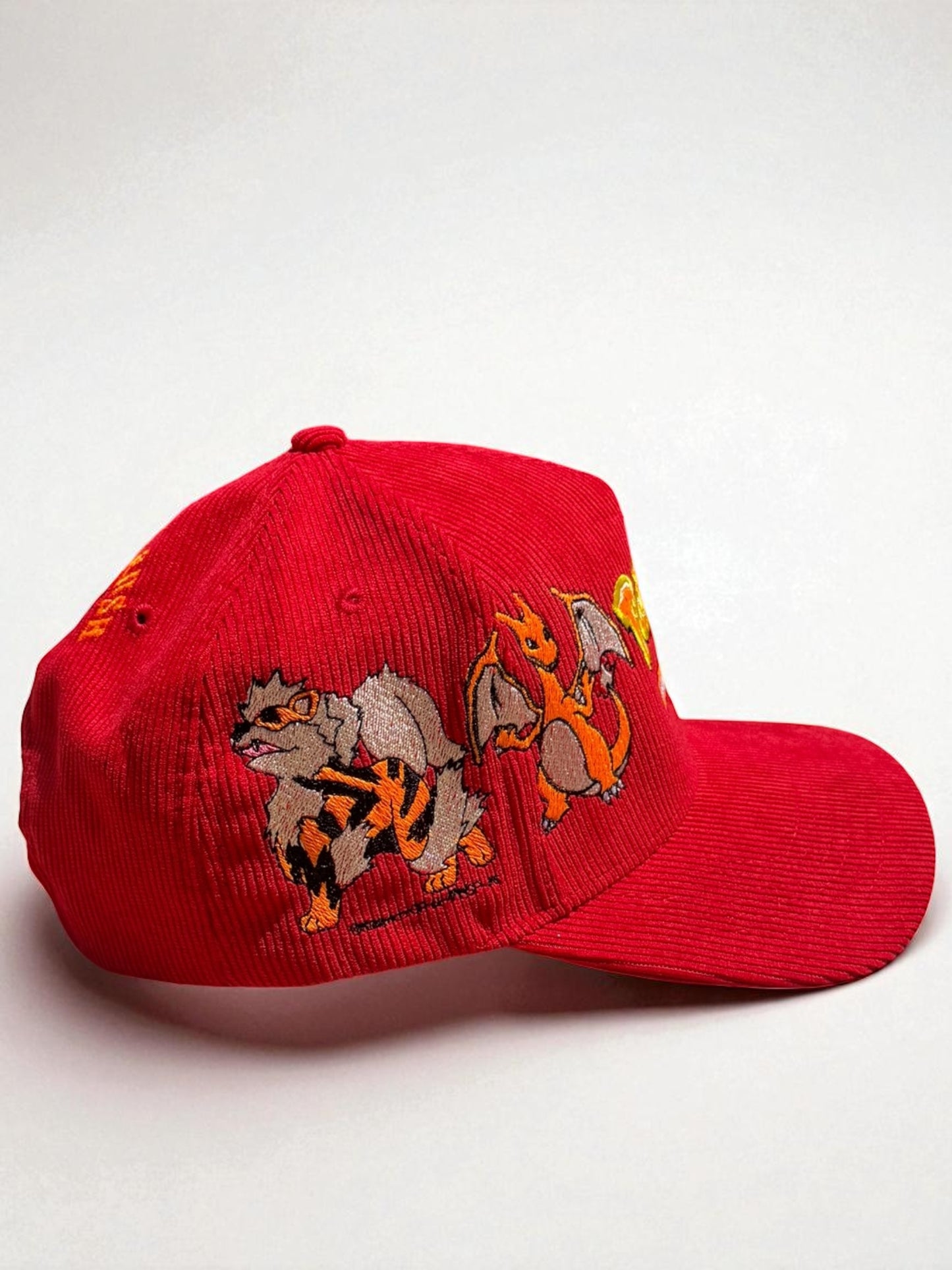 Red corduroy - FIRE POKEMON HAT
